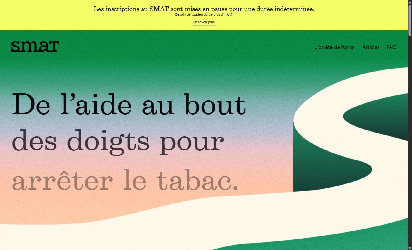 SMAT — Santé publique, projet web réalisé par Simon Hammadi